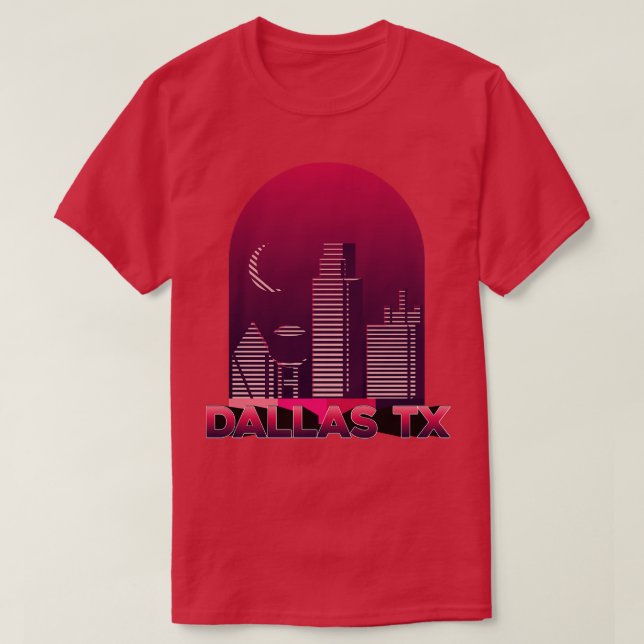 Camiseta Sunset em Dallas Texas TShirt (Frente do Design)