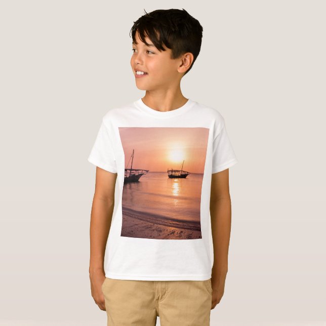 Camiseta Sunset em Zanzibar (Frente Completa)