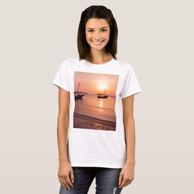Camiseta Sunset em Zanzibar (Frente Completa)
