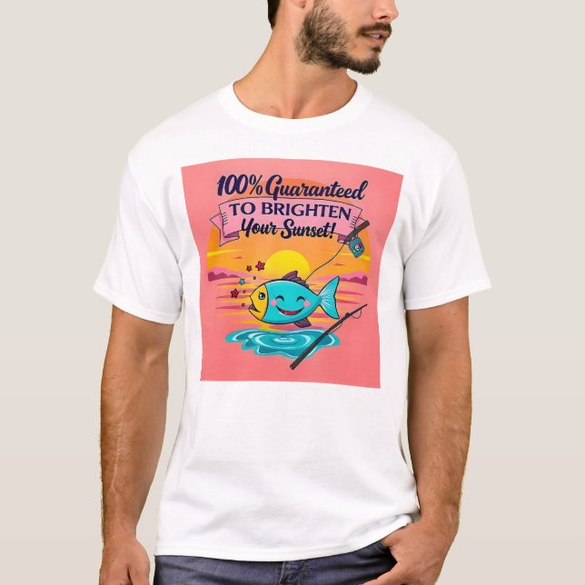 Camiseta Sunset Fish Vibes (Frente)