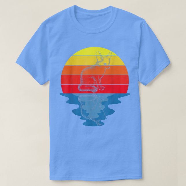 Camiseta Sunset Foxes Fennec Fox T-Shirt (Frente do Design)