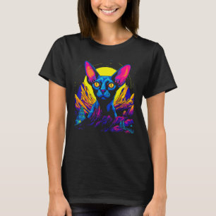 Camiseta Sunset Gato Sem Cabelo Esfinge