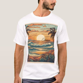 Camiseta "Sunset Horizon Beach Vibes T-Shirt