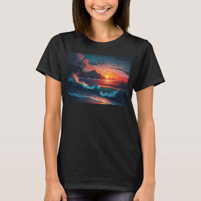 CAMISETA SUNSET ISLAND #1 (Frente)