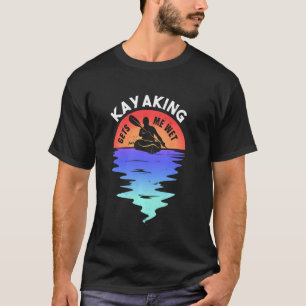 Camiseta Sunset Kayaking Me Engraçado Por Kayak Lover