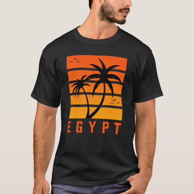 Camiseta sunset masculina no Egito (Frente)
