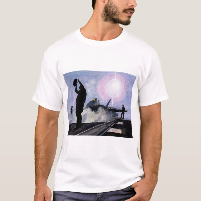 Camiseta Sunset na cabina de pilotagem (Frente)