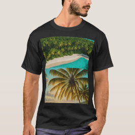 Camiseta Sunset na praia