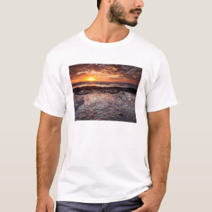 Camiseta Sunset na praia, Califórnia