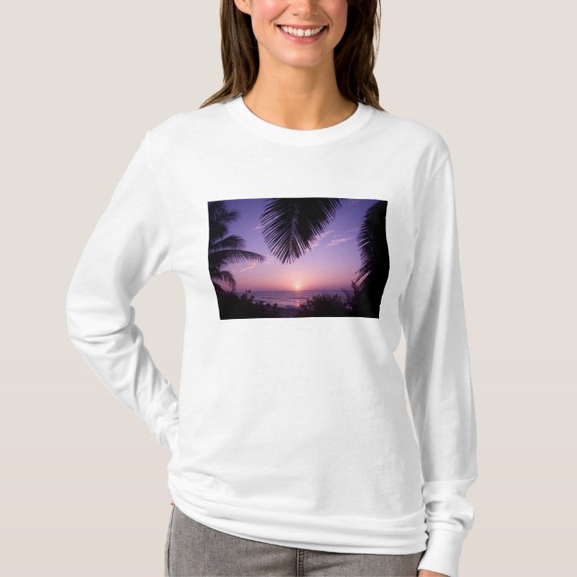 Camiseta Sunset na West End, Cayman Brac, Ilhas Cayman, (Frente)