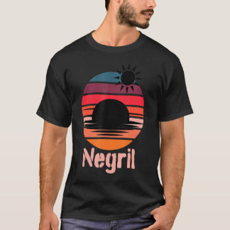 Camiseta Sunset Retro Beach Cruise Vacine de Verão Jamaica