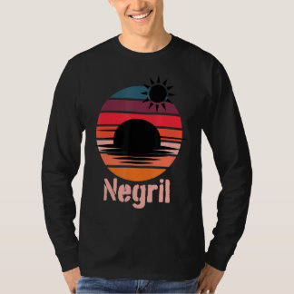 Camiseta Sunset Retro Beach Cruise Vacine de Verão Jamaica