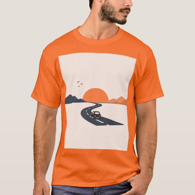 Camiseta Sunset Road Journey (Frente)