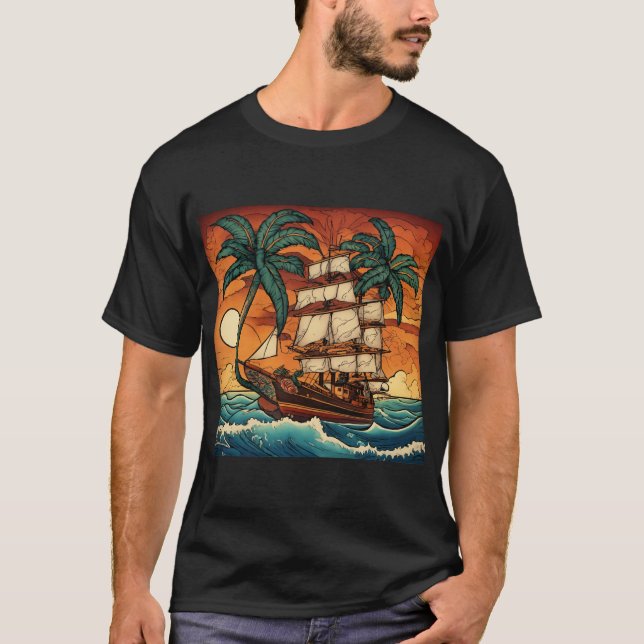 Camiseta Sunset Sail (Frente)