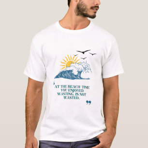 Camiseta Sunset Sea Birds Beach T-Shirt - Relaxe e aproveit