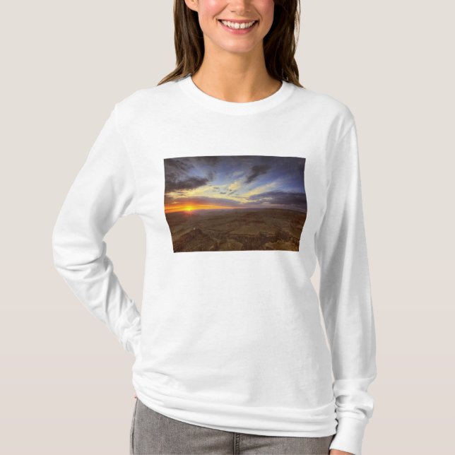 Camiseta Sunset, sul da orla do Grand Canyon, Grand (Frente)