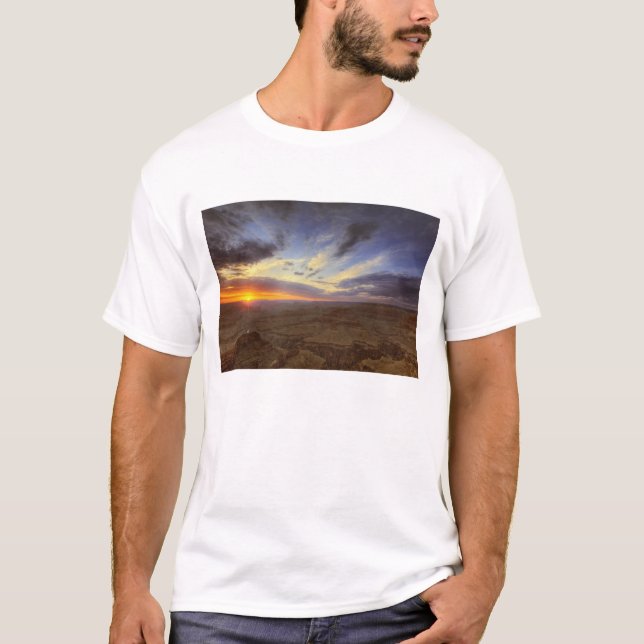 Camiseta Sunset, sul da orla do Grand Canyon, Grand (Frente)