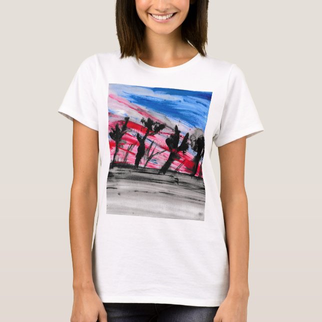 Camiseta Sunset Vermelho (Frente)