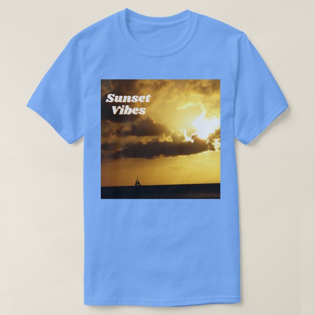 Camiseta Sunset Vibes em Maui Havaí (Frente do Design)