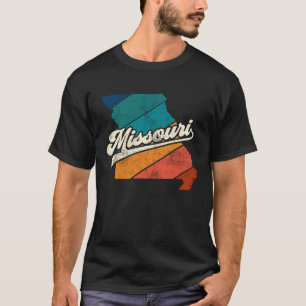 Camiseta Sunset Vintage Retro Missouri Home State MO 70s 80