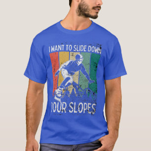 Camiseta Sunset Vintage Snowboarding snowboarder Humor Adul