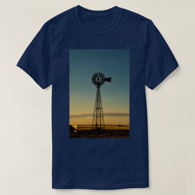 Camiseta Sunset Windmill (Frente do Design)