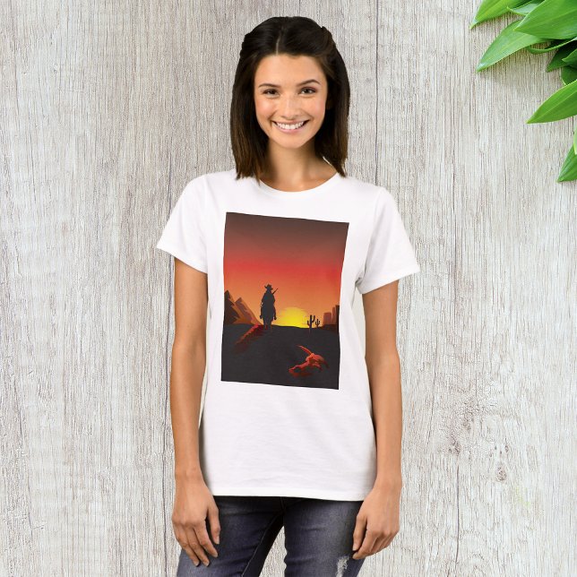 Camiseta Sunset Womens T Shirt (Criador carregado)