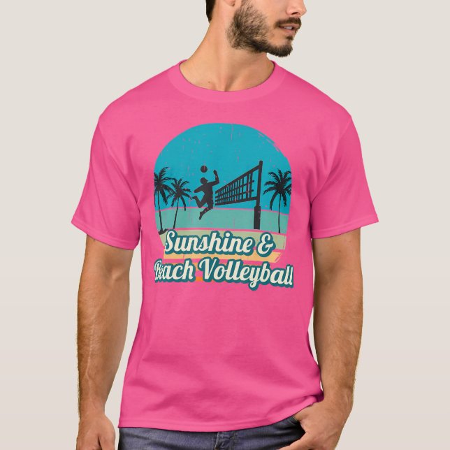 Camiseta Sunshine Beach Voleibol Para Jogador De Voleibol (Frente)