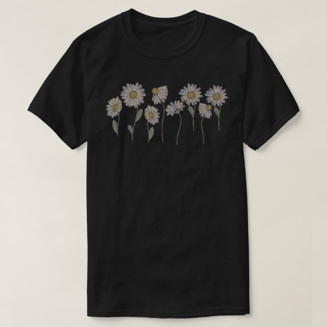 Camiseta Sunshine Daisy Daisies vacation casual graphic for (Frente do Design)