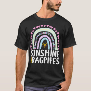 Camiseta Sunshine e Bagpipe Gift-Rainbow Gift Grátis para M