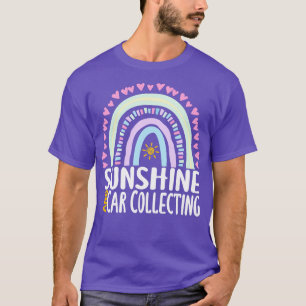 Camiseta Sunshine e Coleta de Presente Cotovelo-Arco-Íris C