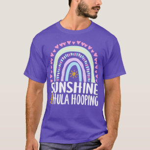 Camiseta Sunshine e Hula ganham Gift-Arco-íris Cuto para Wo