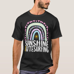 Camiseta Sunshine e Kitesurfing Cute Rainbow Gift for Wom