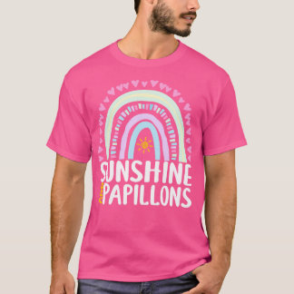 Camiseta Sunshine e Papillons Cute Rainbow Gift for Women