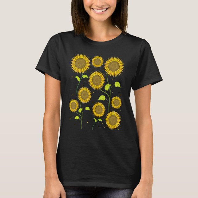 Camiseta Sunshine Girassol Hippie Flor Blossomas Natureza S (Frente)