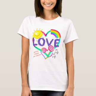 Camiseta Sunshine, Lollipops e Rainbows