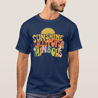 Camiseta Sunshine Lollipops e Rainbows