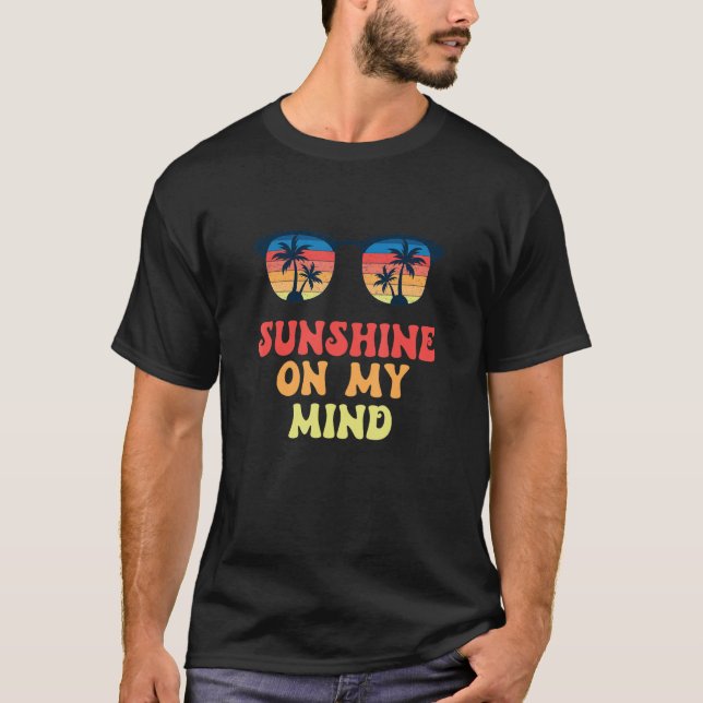 Camiseta Sunshine Na Minha Mente A Família Das Palmeiras Da (Frente)