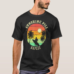 Camiseta Sunshine Pill Nápoles Verão Flórida Praia Tropical