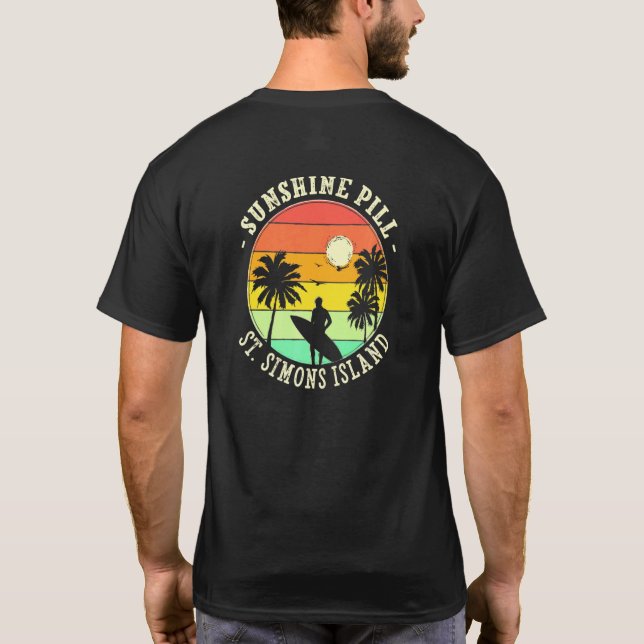 Camiseta Sunshine Pill Rua Simons Island Summer Trop (Verso)