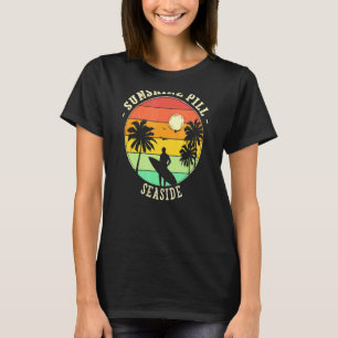 Camiseta Sunshine Pill Seaside Summer Oregon Praia Tropical