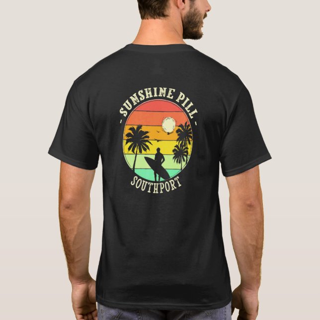Camiseta Sunshine Pill Southport Summer Carolina do Norte T (Verso)