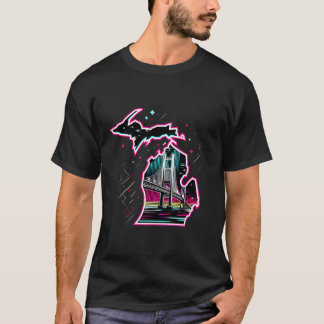 Camiseta Sunshine Skyway Bridge Flórida Aestética 80s Art
