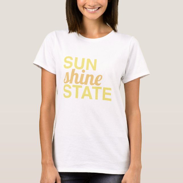 Camiseta SUNSHINE STATE - ensolarado, estado de ânimo de (Frente)