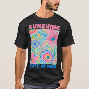 Camiseta Sunshine State Of Miney Short Funny Flower, Verão