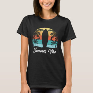 Camiseta Sunshine Summer Palm Trees Beach Vibes Tropical Su