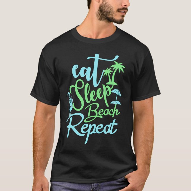 Camiseta Sunshine Summer Palm Trees Beach Vibes Tropical Su (Frente)