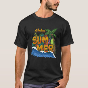 Camiseta Sunshine Summer Palm Trees Beach Vibes Tropical Su