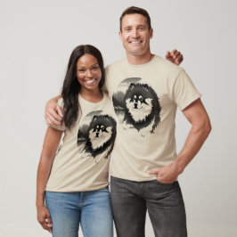 Camiseta SUOMI - Lapphund Finlandês - a arte frontal escolh