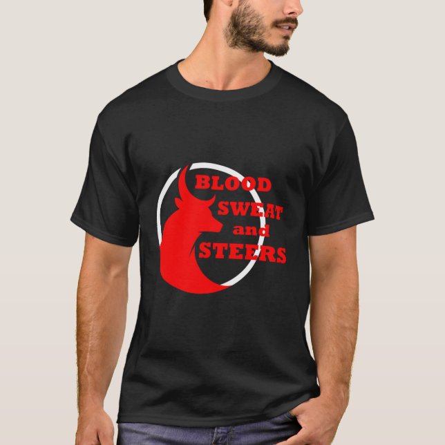 Camiseta Suor De Sangue E Rodeio De Roupa (Frente)